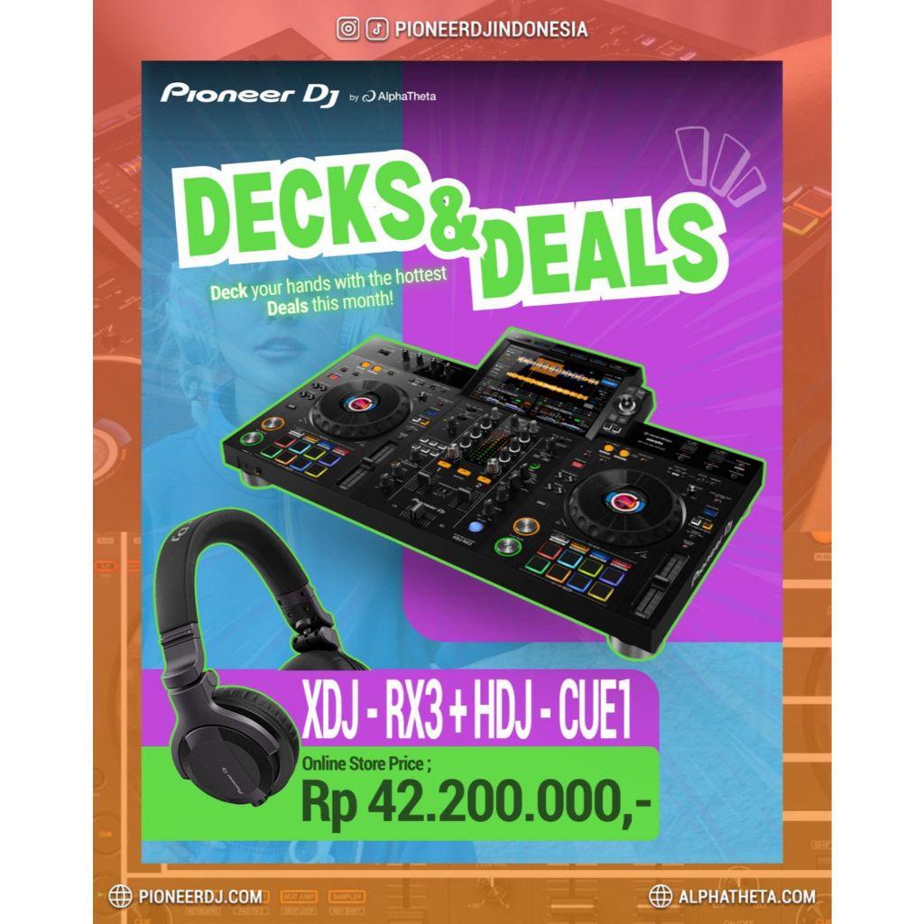 [PROMO] Pioneer DJ XDJ-RX3 & Pioneer DJ HDJ-CUE1 | Alat DJ Pioneer DJ XDJ-RX3 All In One DJ System D