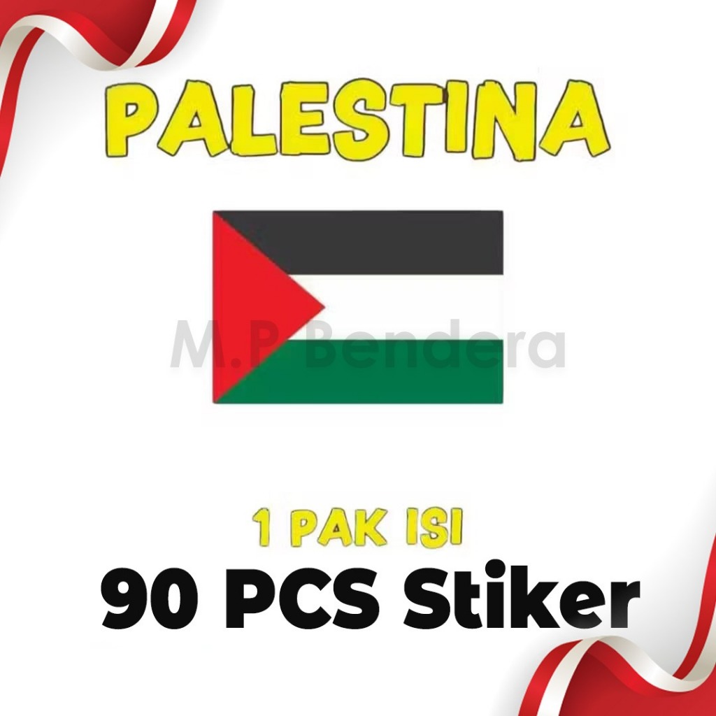 

90 Pcs Stiker Pipi Palestina Dengan 5 Variasi Model Yang Berbeda