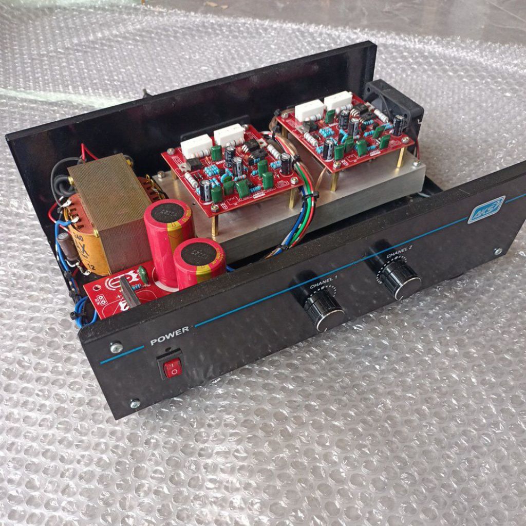 POWER AMPLIFIER RAKITAN 5A 2 CHANEL SIAP PAKAI