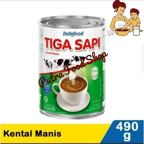 

SUSU KENTAL MANIS MERK TIGA SAPI INDOFOOD 490 GR