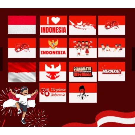 

STIKER BENDERA MERAH PUTIH DIRGAHAYU INDONESIA STIKER PIPI 17 AGUSTUS