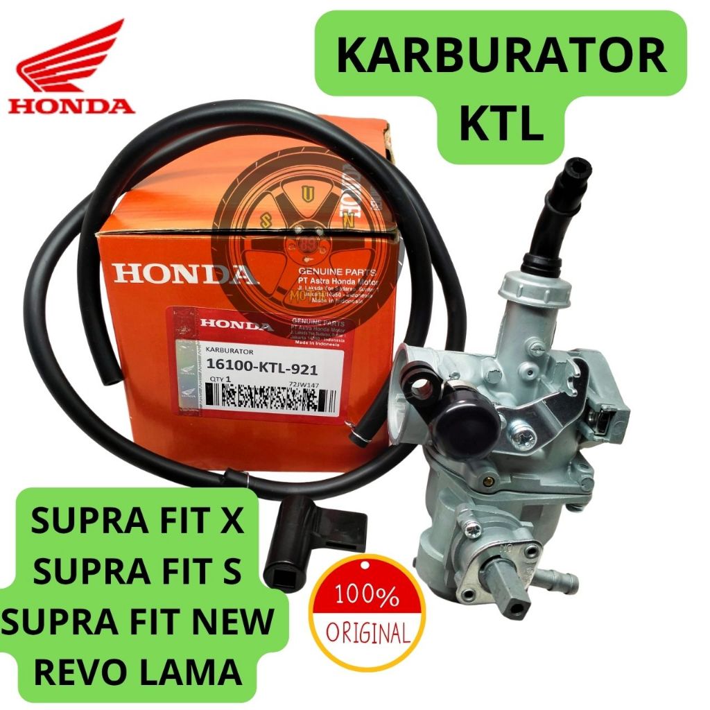 KARBURATOR HONDA KTL SUPRA FIT NEW  , REVO LAMA ,FIT X , FIT S ORIGINAL ASLI AHM PRESISI ORI CARBU K
