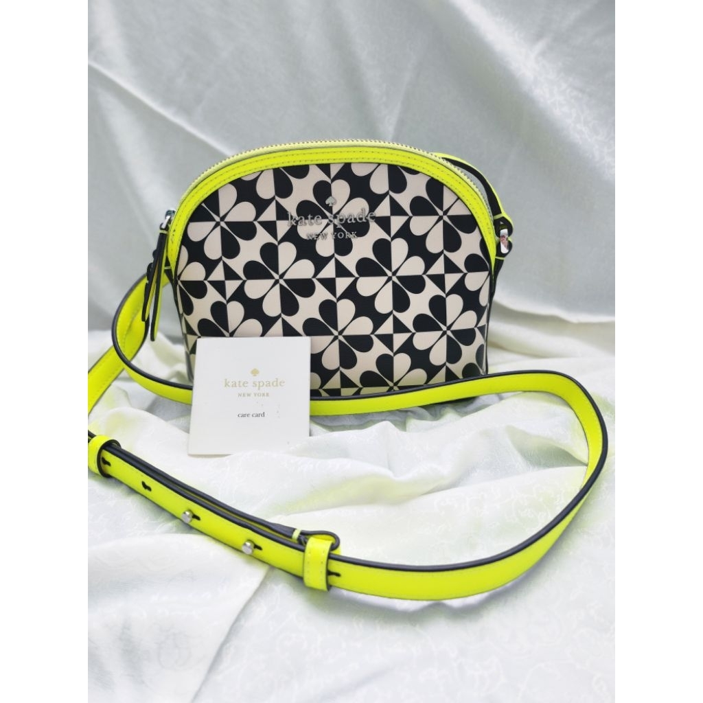 KsCloverGeoDomeCrossbodyNeonBag