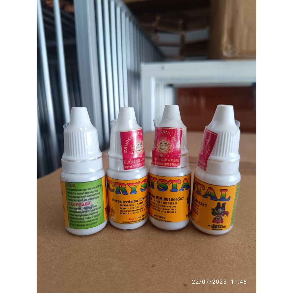 CRYSTAL RSJ ORIGINAL VITAMIN BURUNG CRYSTAL RAHASIA SANG JUARA PENGGACOR BURUNG