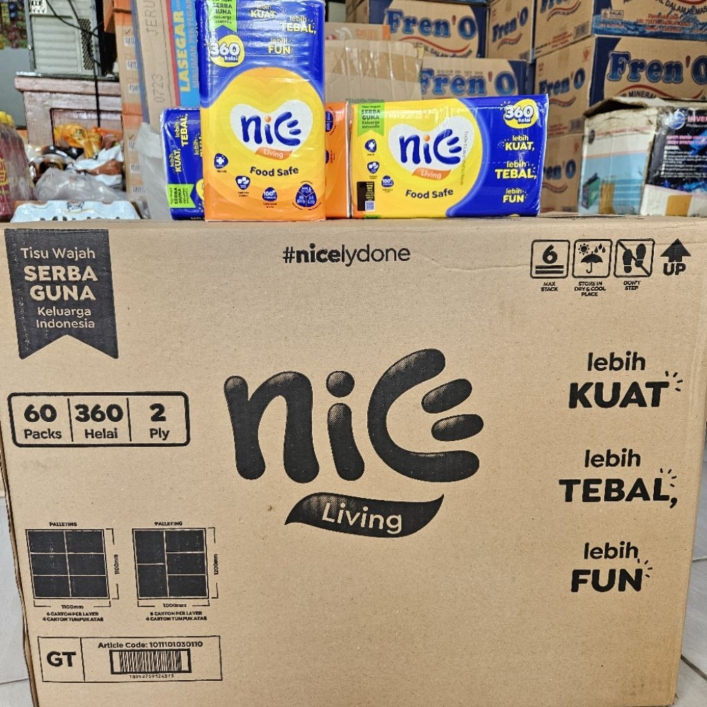 1 Karton Tisu Nice 360 Helai