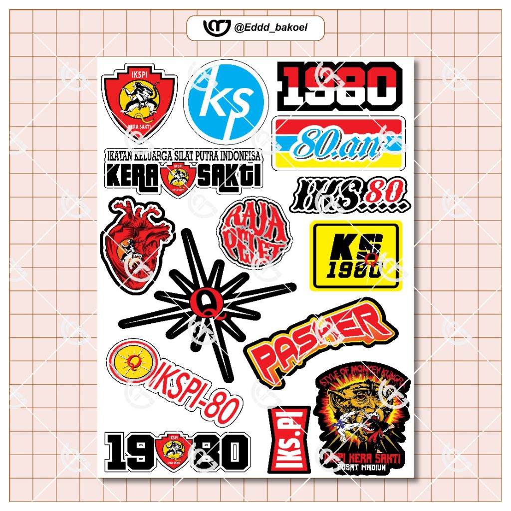 

Stiker IKSPI isi 15Pcs Anti Air Vynil Putih Sudah di Cutting (KISS CUT)dan Anti Gores