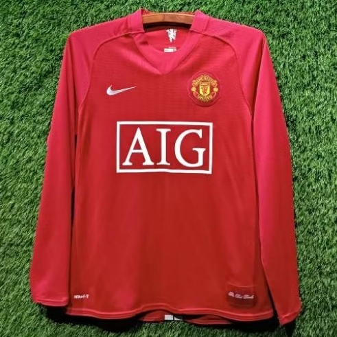 Jersey Manchester United Original 2007-2009 Home Small Longsleeve
