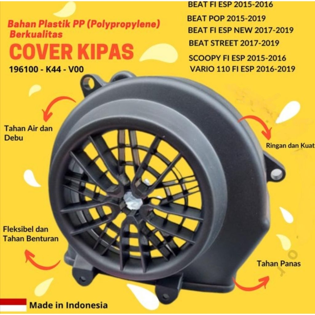 Cover kipas beat esp 2016 - 2018 / scoopy new FI