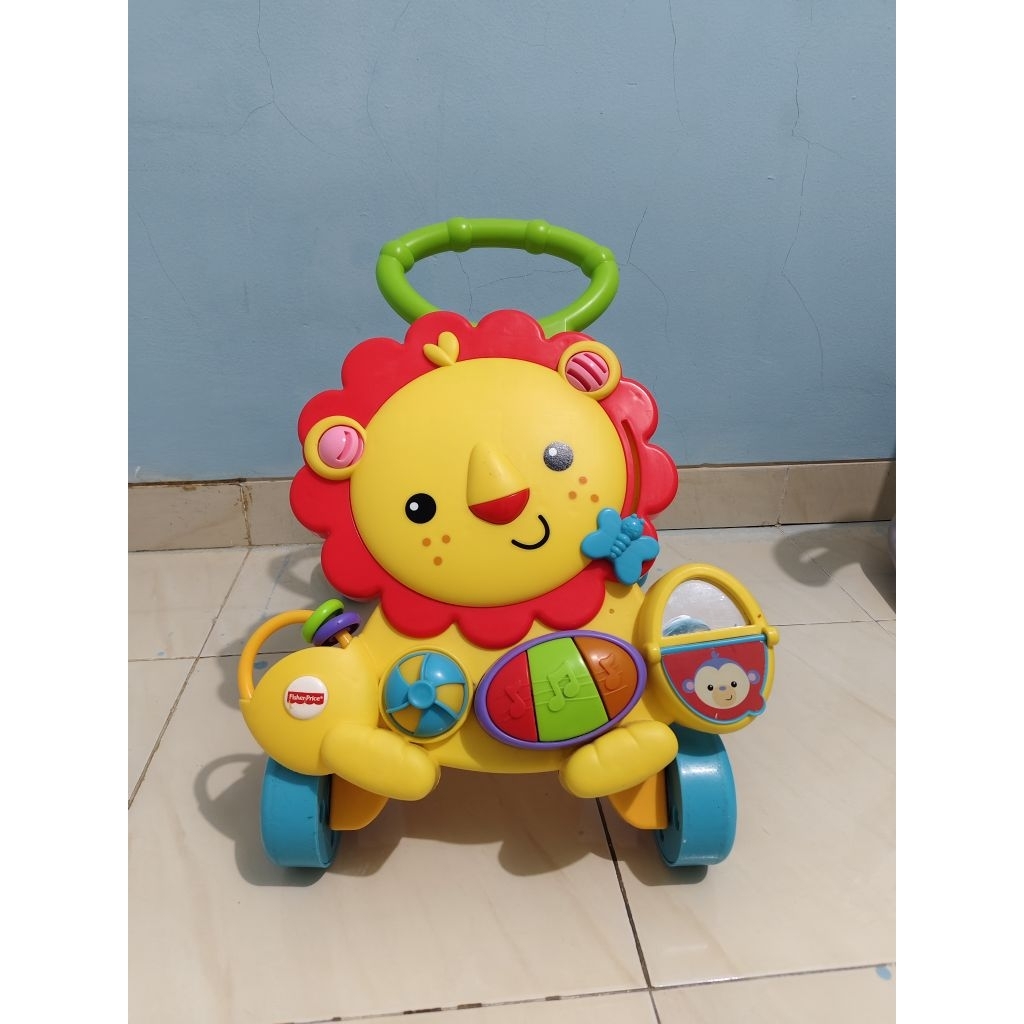 Push Walker Baby Fisher Price Dorongan Belajar Jalan Bayi Anak Second