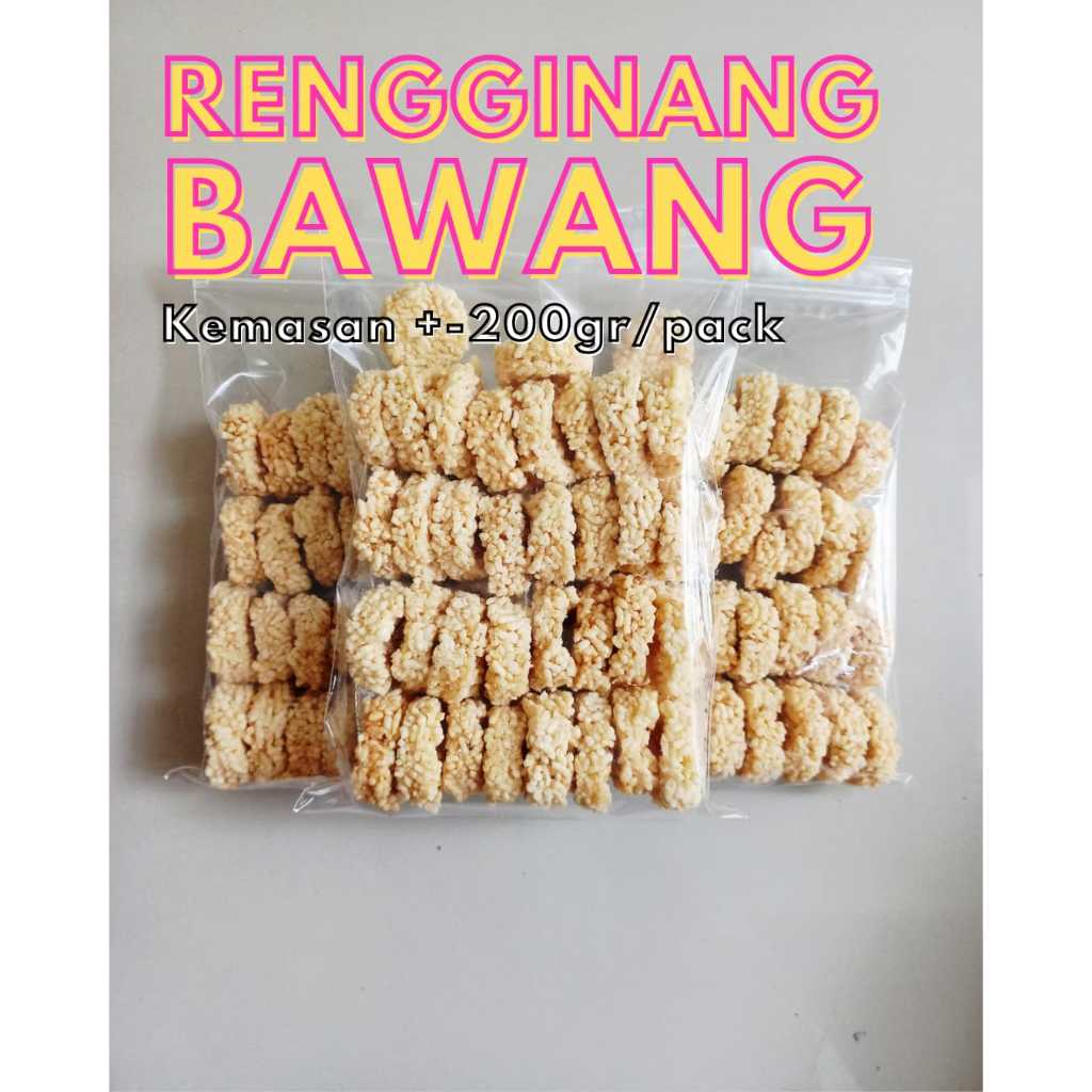 

Snack/Cemilan Repack Rengginang Bawang 200gr