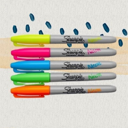 

Sharpie UPC Fine Neon Permanent Marker - Kuning