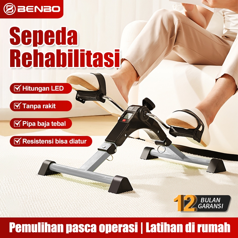 Sepeda Latihan Rehabilitasi - Alat Terapi Otot, Latihan Kaki & Tangan, untuk Fisioterapi Rumahan