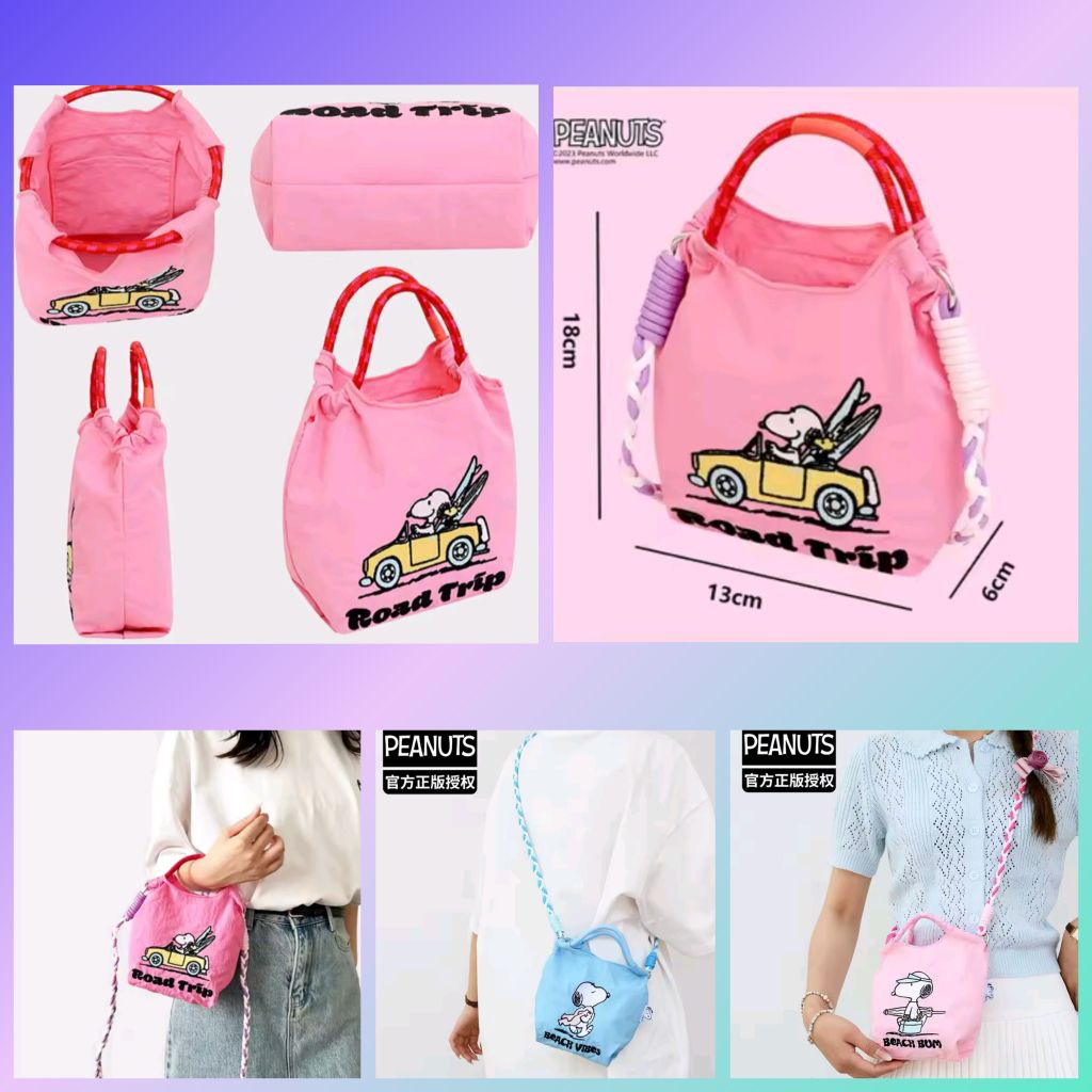 Tote bag Snoopy / Sling bag / Tas selempang Snoopy ori