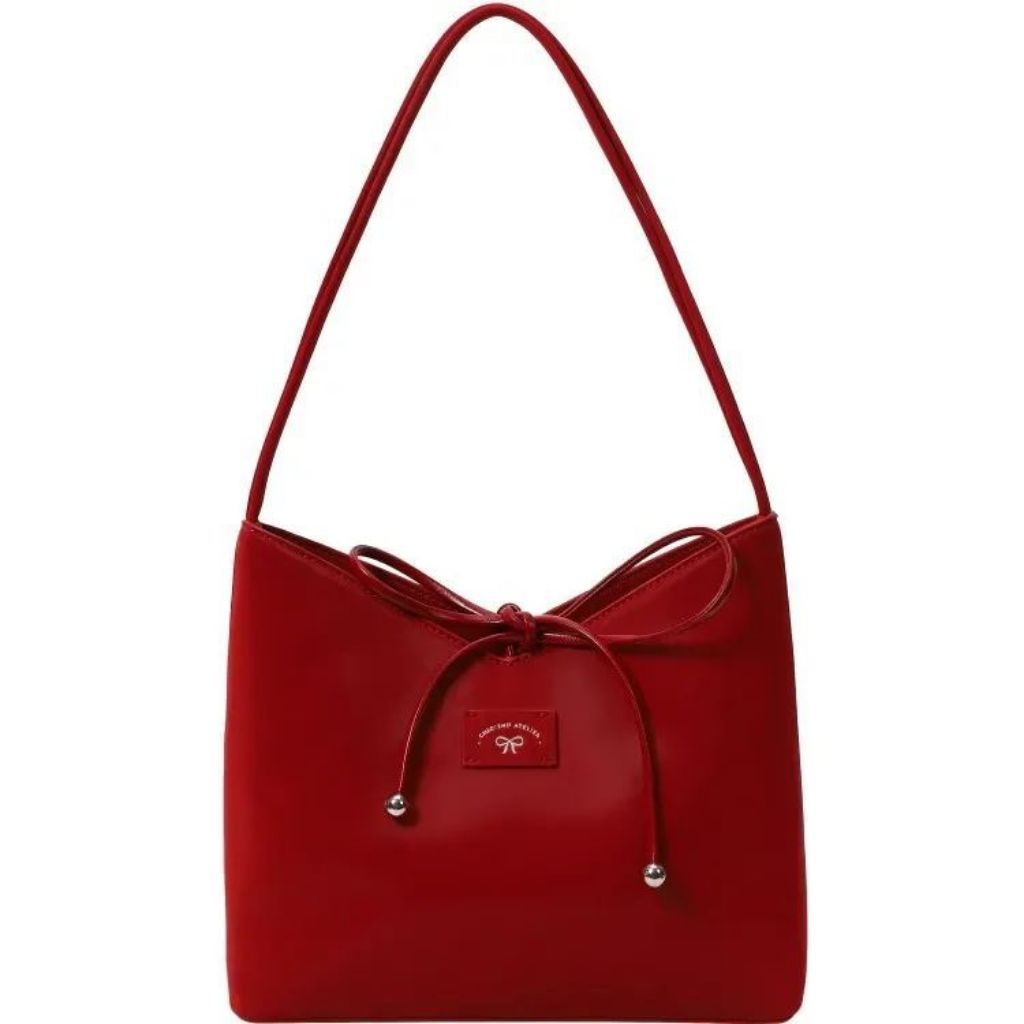 Bucket Bag Chio 2nd Red Cherry Bow