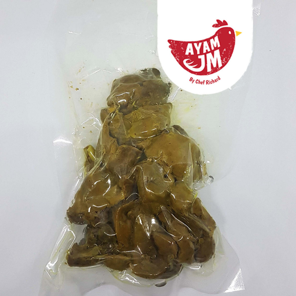 

Frozen Ati Ampela Bumbu Kuning Ayam Pejantan Isi 5 Ayam JM Ayamjm