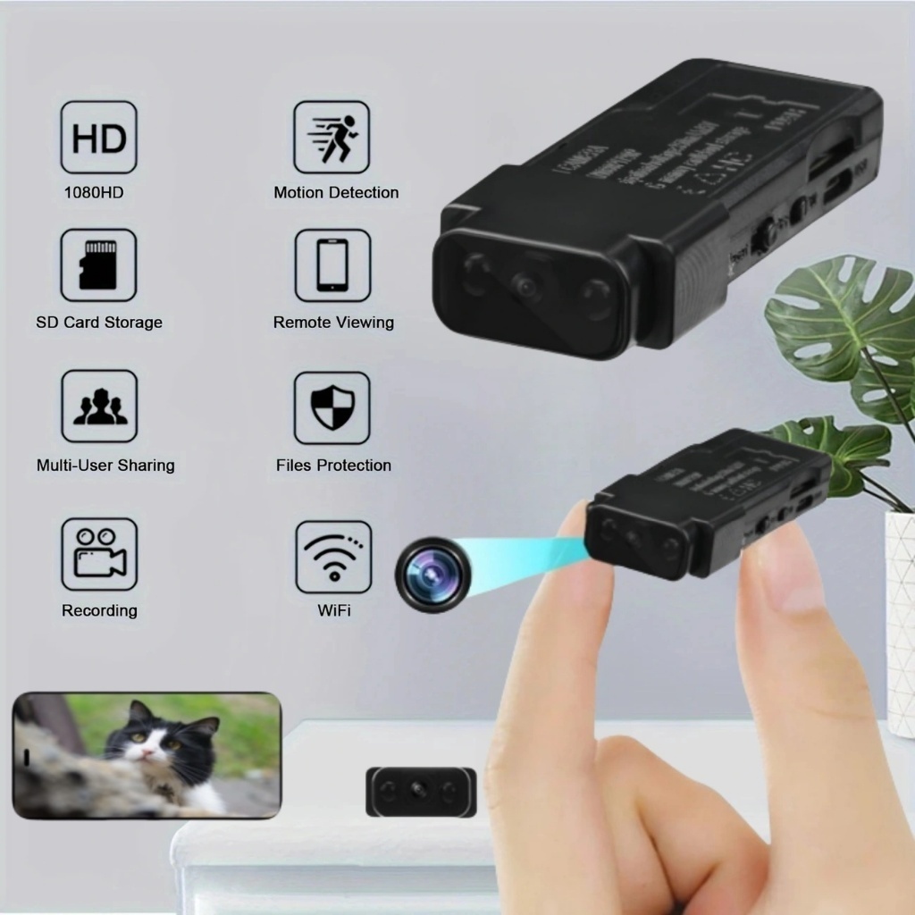 Spy Camera mini HD 1080P kamera cctv mini tersembunyi tanpa kabel Cam Portable