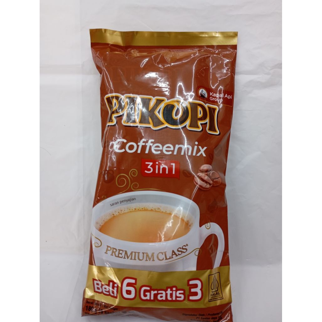 

Pi Kopi 3 in 1 Coffeemix 180gr Beli 6 gratis 3(9 sachet @20gr)