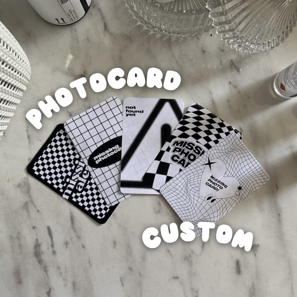 

20 Pcs Photocard Custom/ 1 Sisi / 2 Sisi / Sisi Lengkung Bahan Premium