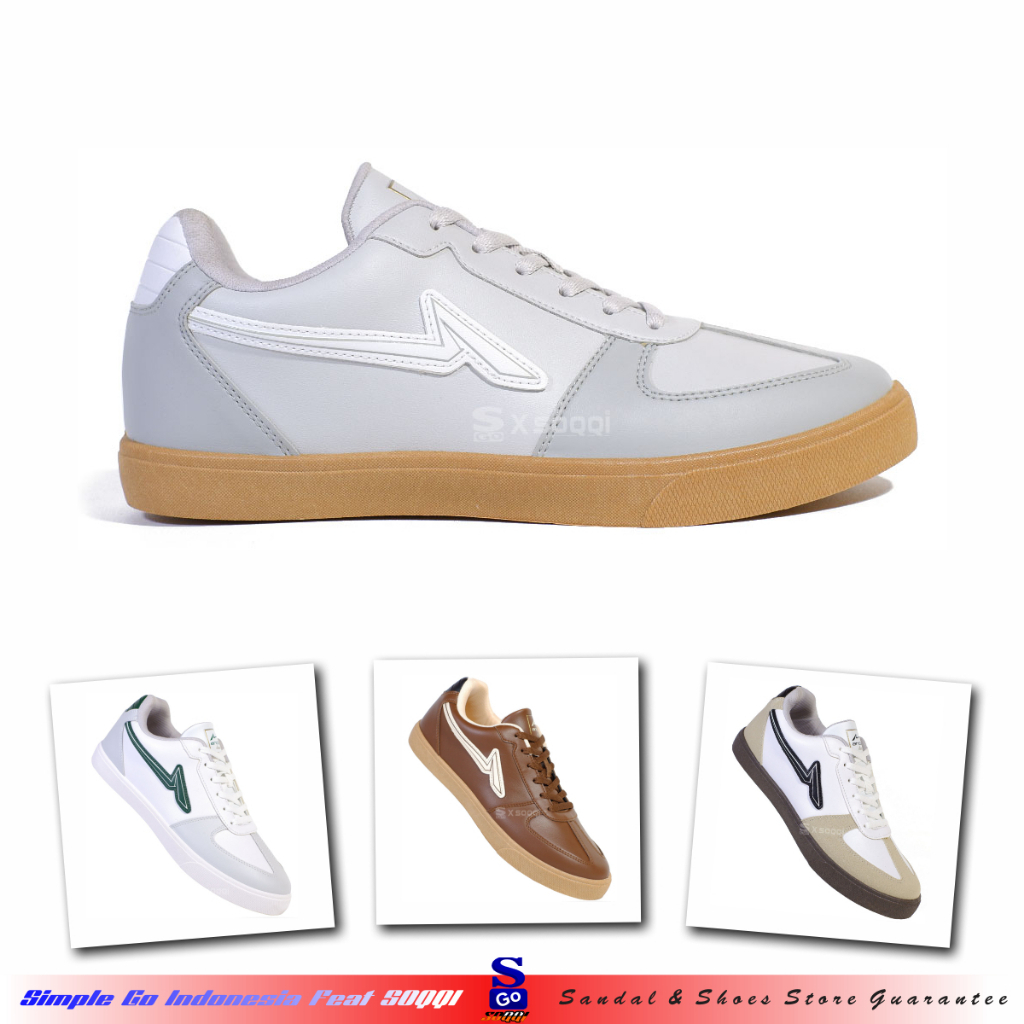 Ando Eldrick Sepatu Pria Dewasa Sneakers Tali Original Sepatu Cowok Kets Kekinian 39-43
