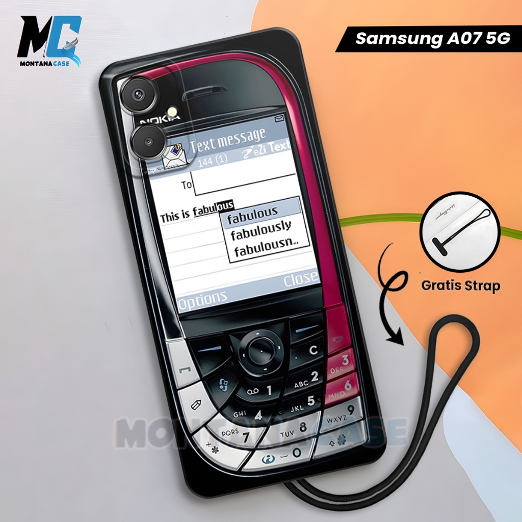 Casing Samsung A07 5G Terbaru 2025 Motif Hp Jadul - Softcase hp keren case fusion Casing UV Printing