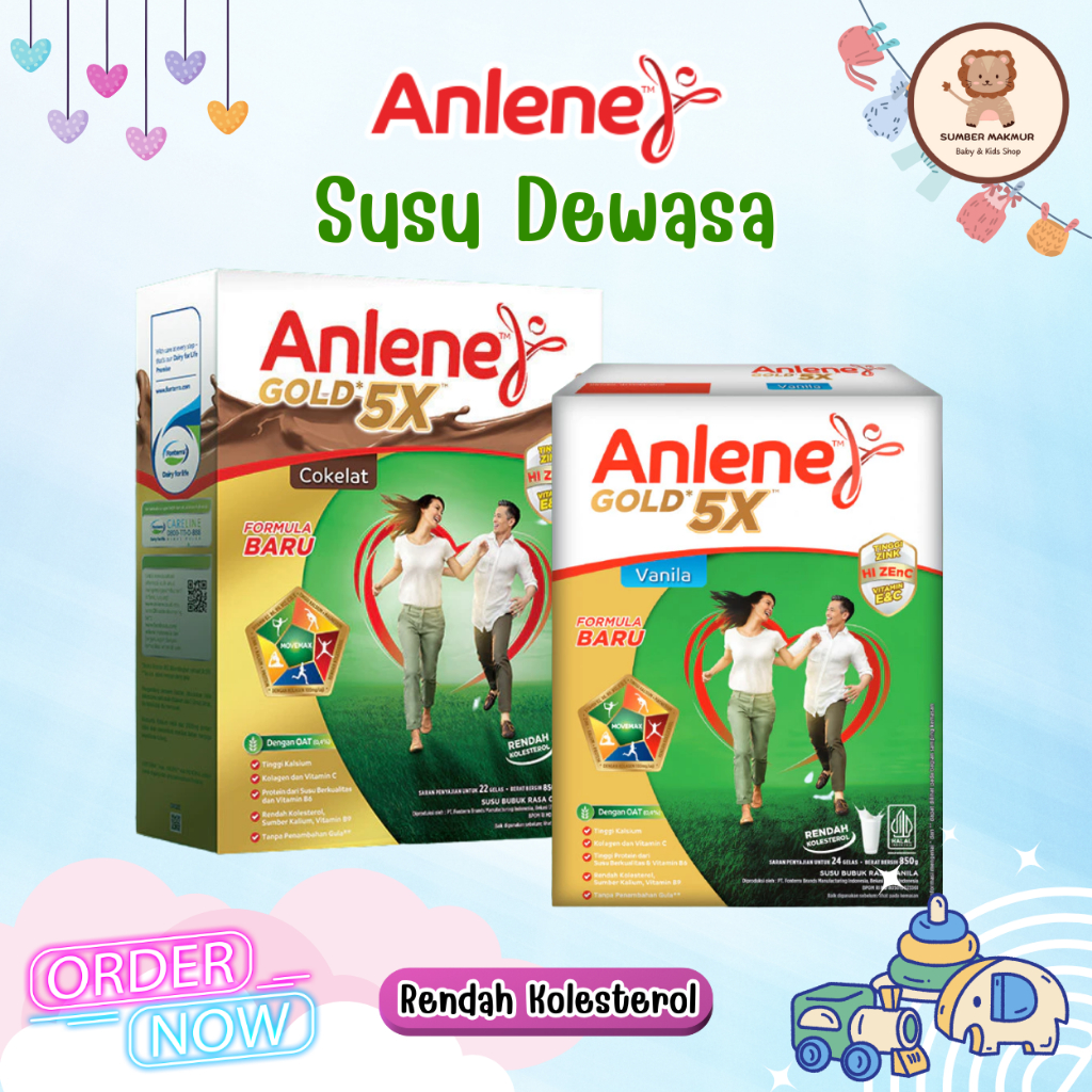 

Anlene Gold 5X Susu Bubuk Dewasa Nutrisi Tinggi Kalsium Untuk Tulang Sendi dan Otot Rendah Kolestrol