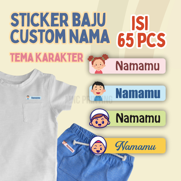 

Sticker Nama Baju Sablon Setrika Label Pakaian Label Nama Seragam