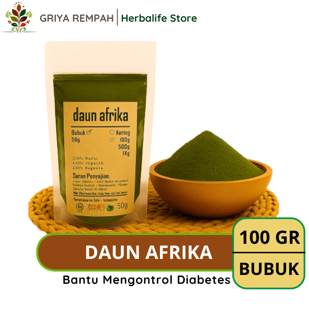 

BUBUK DAUN AFRIKA 100 GRAM Premium – Daun Pahit Klorofil Ramuan Rempah Herbal Kering Solusi Alami Jamu Tradisional untuk Tubuh Sehat Simplisia Vernonia amygdalina