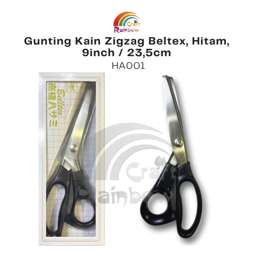

Gunting ZigZag Kain Hitam 9 inch satuan pcs