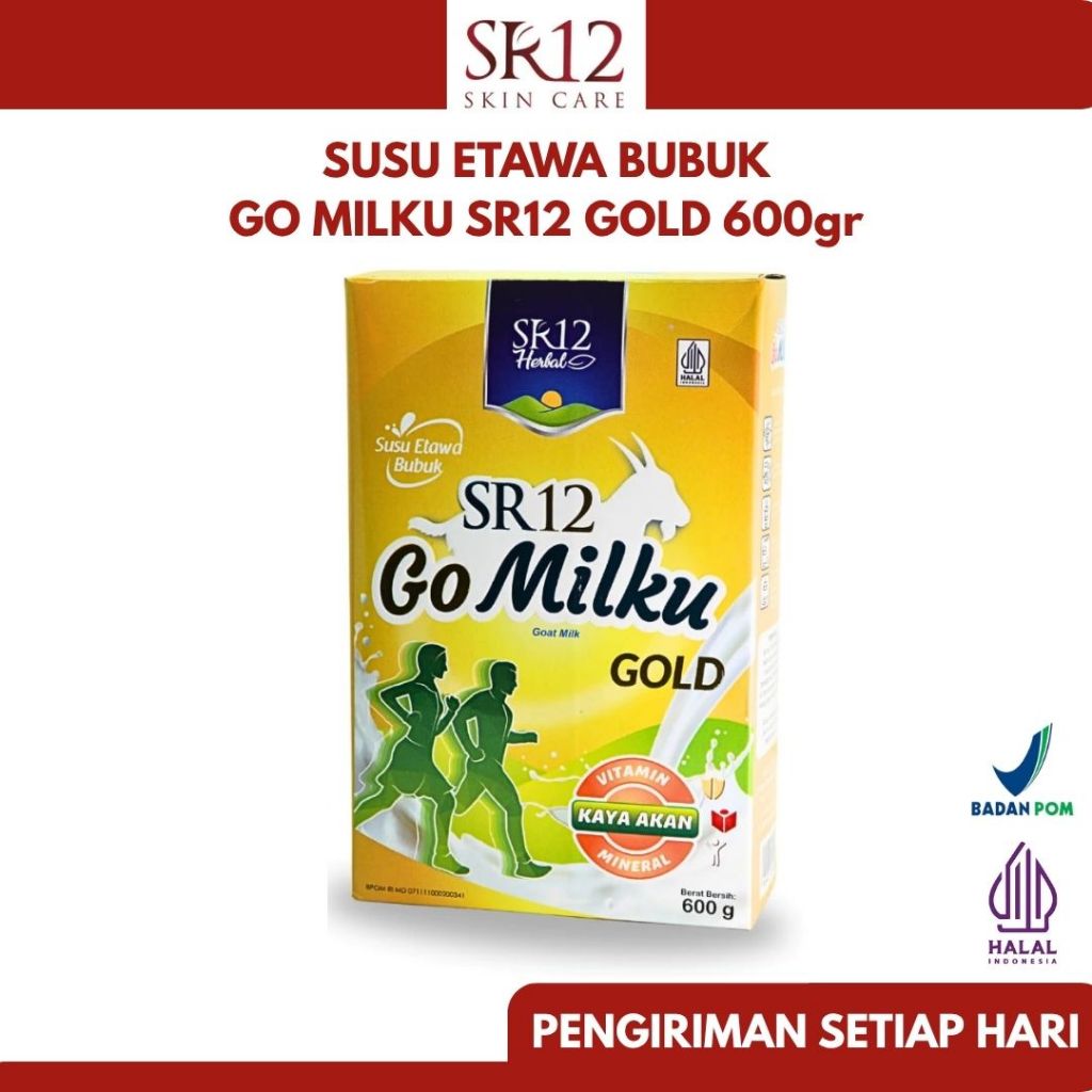 

SR12 Gomilku Gold Susu Kambing Etawa Bubuk 600gr Rendah Lemak Tinggi Kalsium