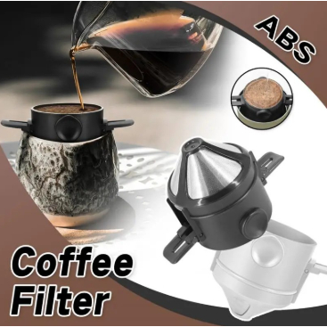 Alat Seduh Kopi Drip Manual Tanpa Listrik Mudah Dibersihkan / Filter Penyaring Kopi Portable Cone Co
