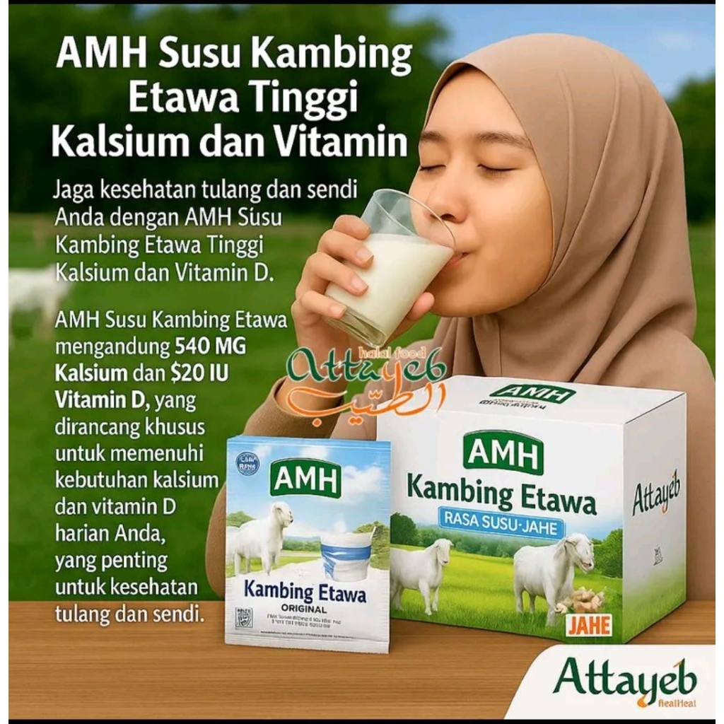 

ETAWA AMH susu kambing plus jahe box 10 sachet x@ 25 gr