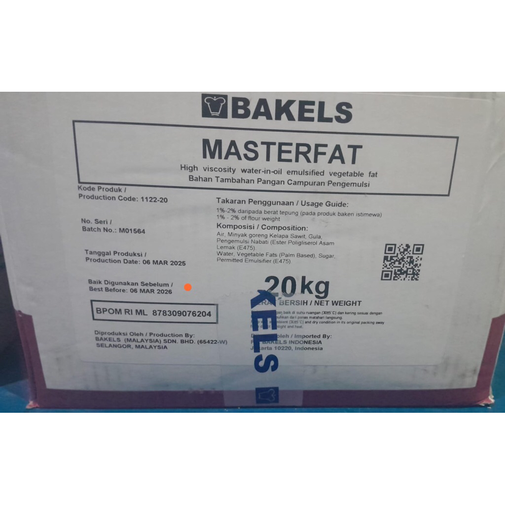 

BAKELS : Master Fat @500gr