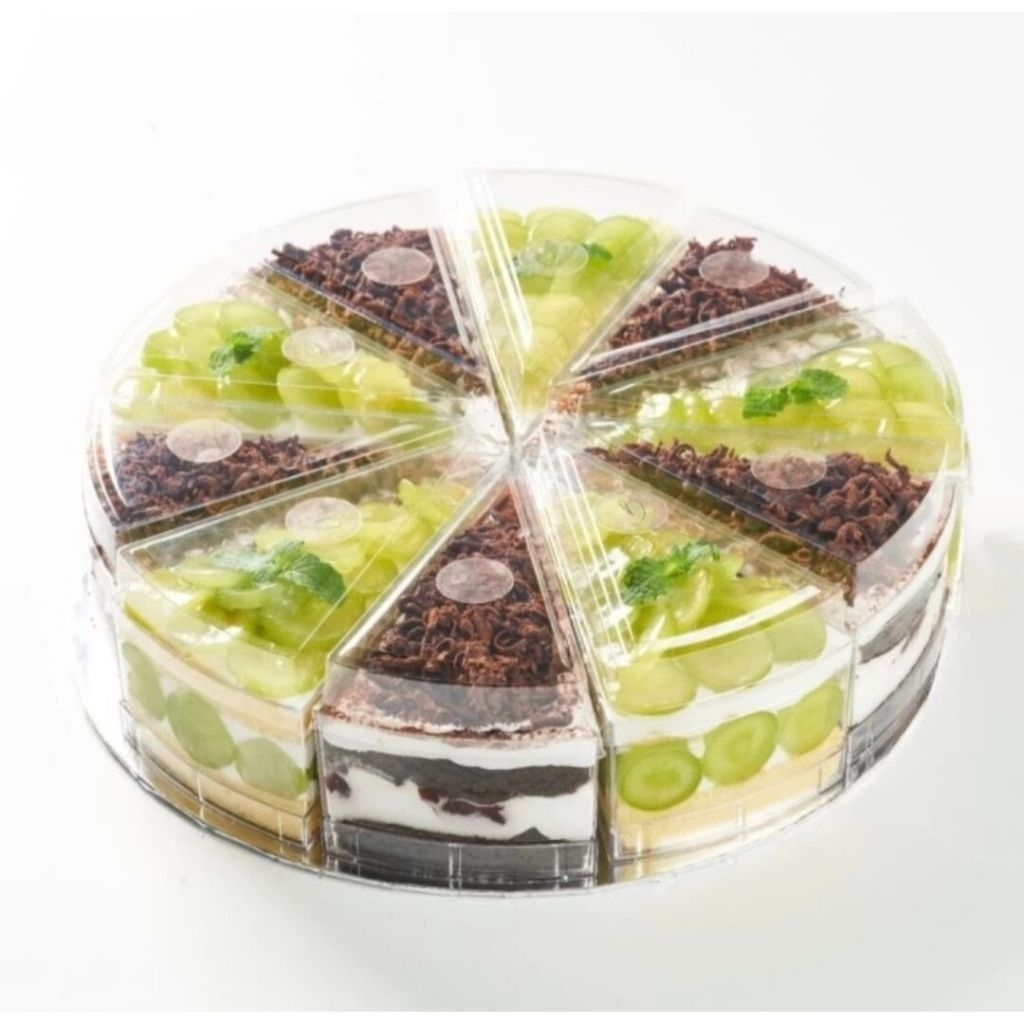 SATUAN MIKA,Star Jelly Cup Segitiga  (5 pcs) / Cup Dessert / Cup Puding Segitiga CH48