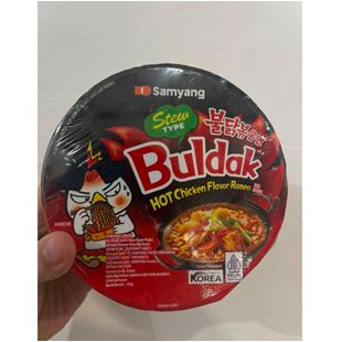 

Samyang Buldak hot chicken ramen stew Big Bowl / Samyang green mi kuah rasa ayam pedas Cup 120g
