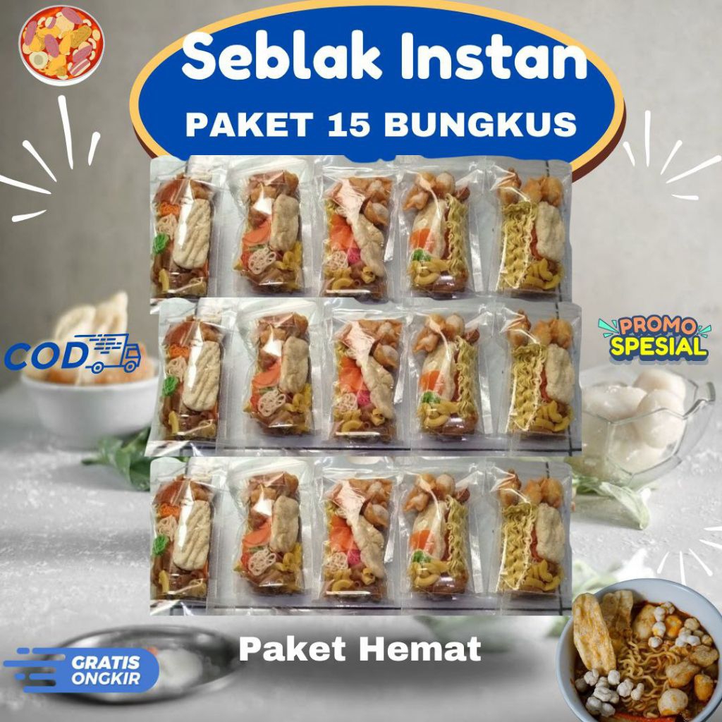 

Seblak Instan Siap Saji (Paket Hemat 15 Bungkus) Cemilan Jajanan Khas Bandung