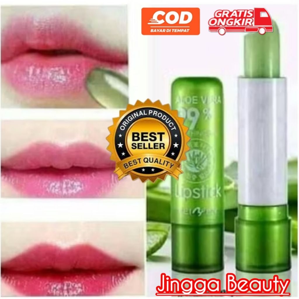 "BEST SELLER"......LIP ALOEVERA -- LIPSTICK ALOEVERA / Lip balm aloe vera Original / Mengandung Vit 