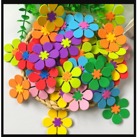 1 Bunga Dekorasi Kamar Rumah Hiasan Kelas Dinding Sekolah Prakarya Papan Tulis Absensi Jendela
