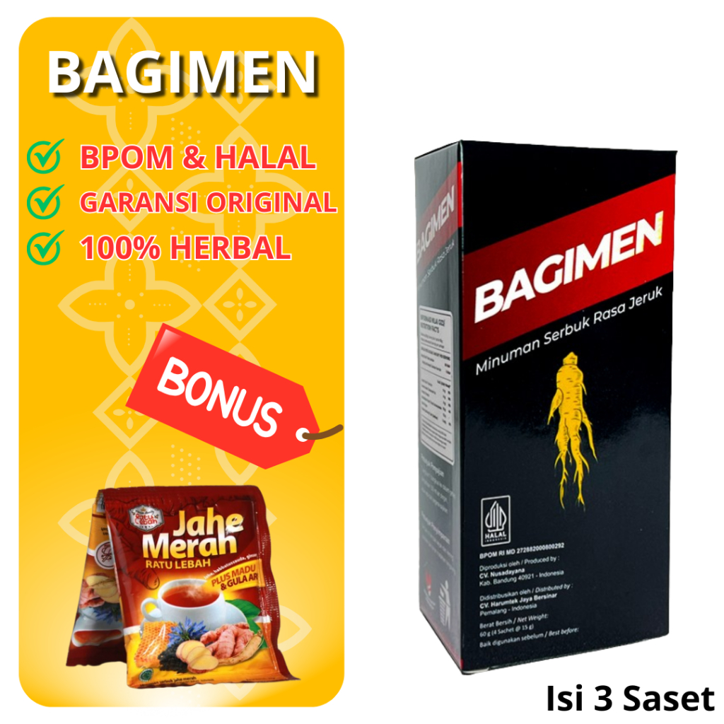

BAGIMEN MINUMAN BOTANIKAL RASA JERUK ORIGINAL TAHAN LAMA 3 SASET