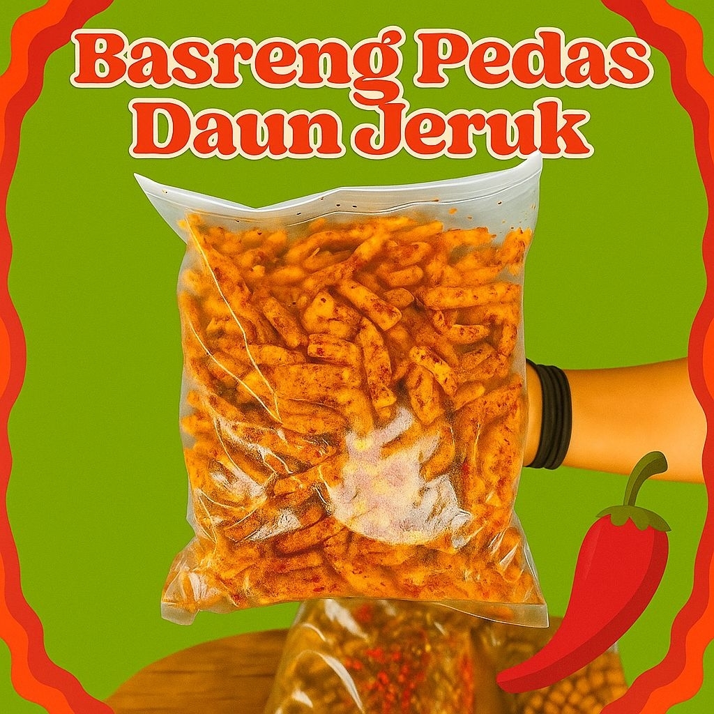 

Basreng Pedas Daun Jeruk – Sensasi Gurih Pedas dalam Kemasan 250 Gram!