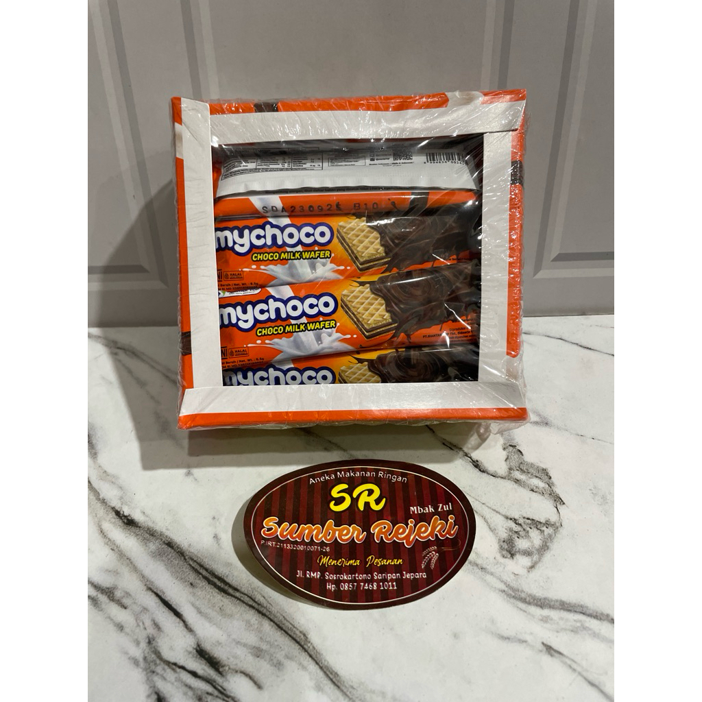 

MY CHOCO WAFER BERSALUT COKELAT SUSU ISI 20 pcs
