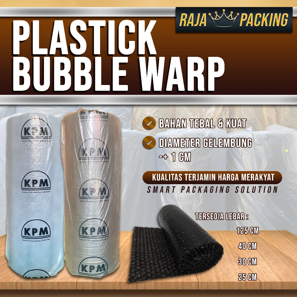 

PLASTIK BUBBLE WRAP 125CM / BUBBLE WRAP KPM NON CORE TERMURAH GROSIR