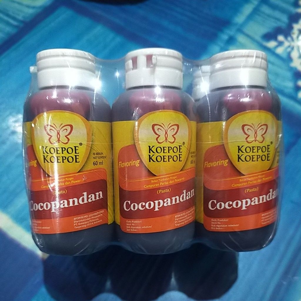 

perisa Cocopandan koepoe" 60 ml satu pack isi 6 botol