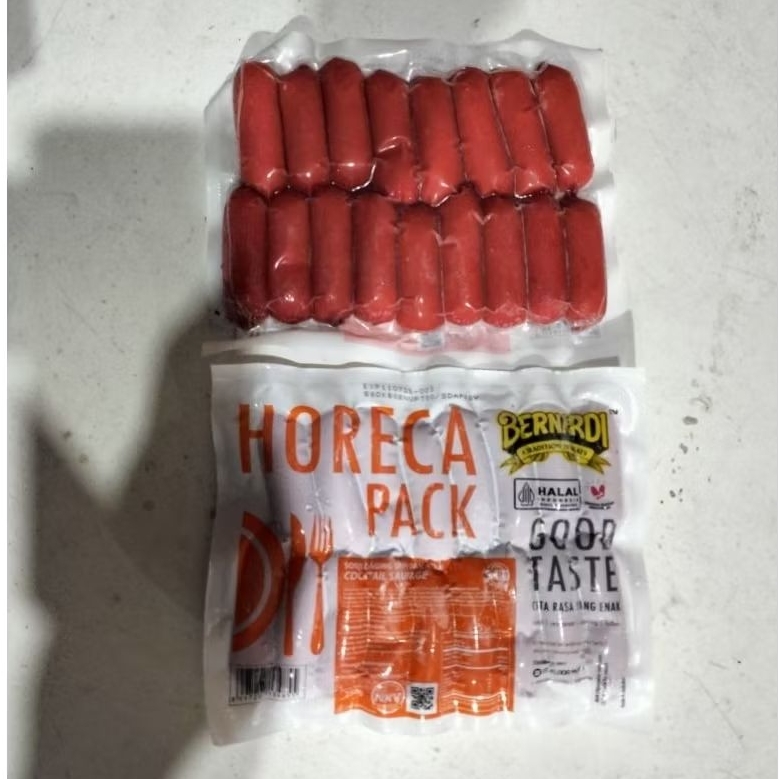 

bernadi sosis merah tanpa kupas kemasan 250gr
