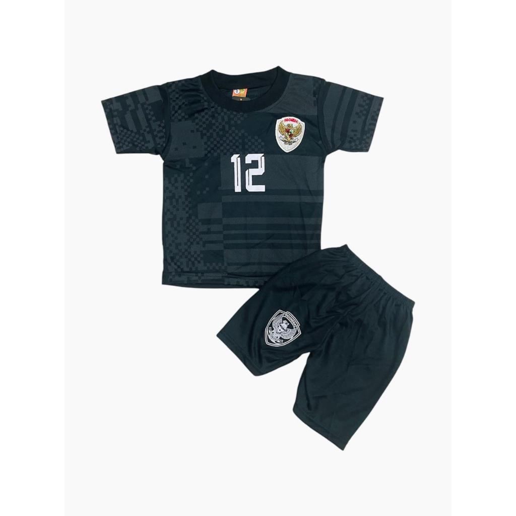 SETELAN BAJU BOLA ANAK 1 - 10 TAHUN // TIMNAS INDONESIA HITAM // TERLARIS DAN TERMURAH