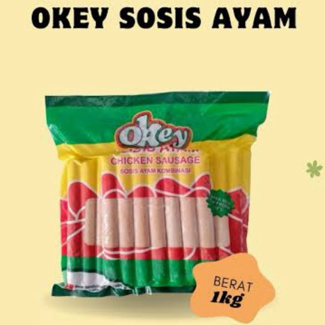 

Okey Sosis Ayam 1kg / sosis Ayam Frozen