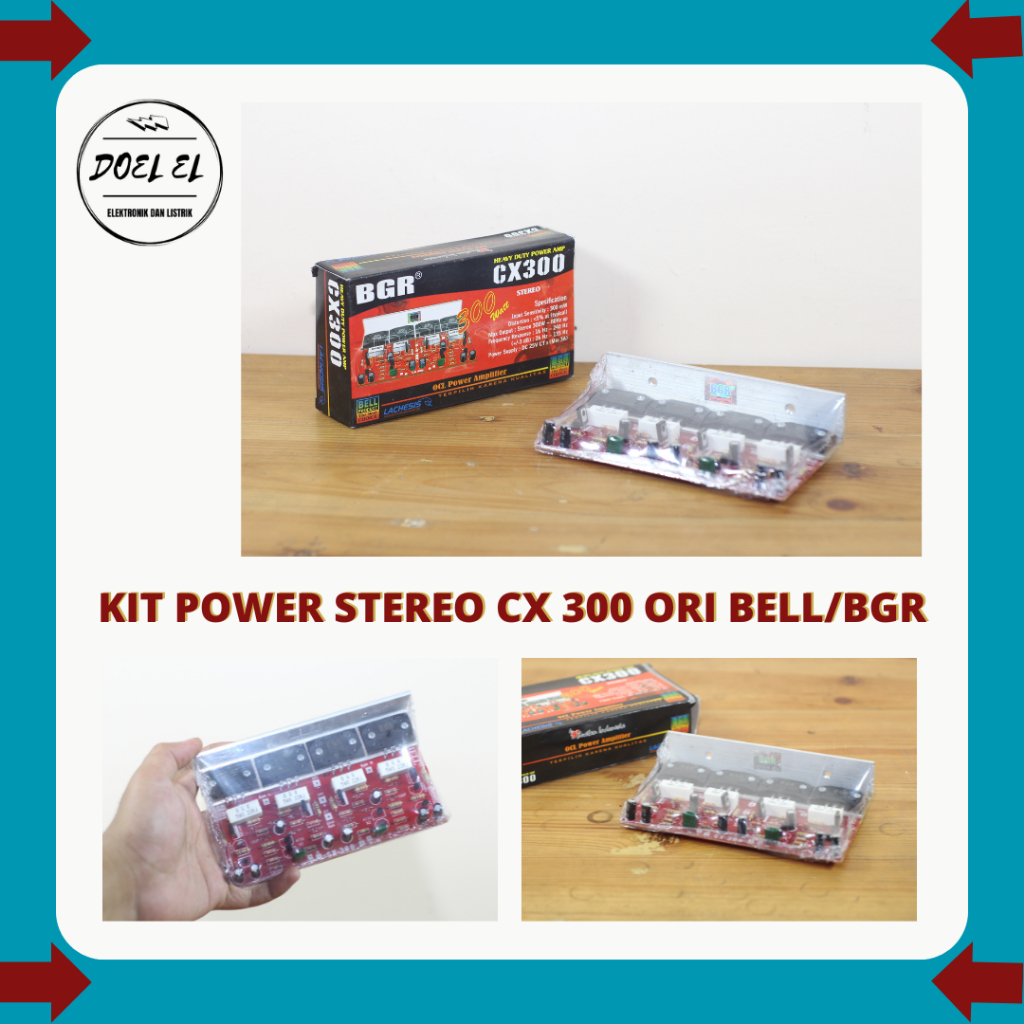 KIT AMPLIFIER STEREO CX300 | BELL/BGR CX-300 | BELL/BGR ORI