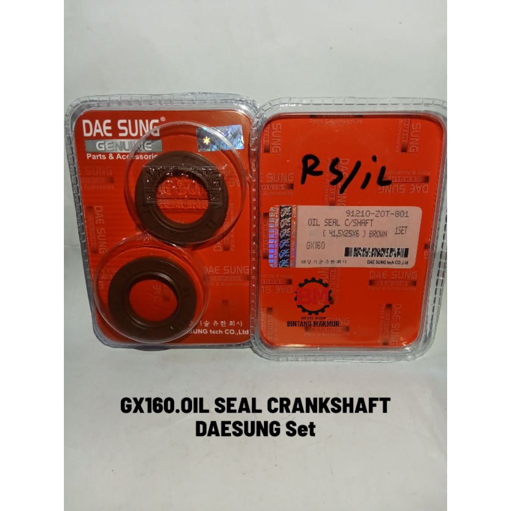 Oil Seal Crankshaft 41,5x25x6 Seal Askruk Kruk As Seal Alkon GX 160 GX 200 Daesung