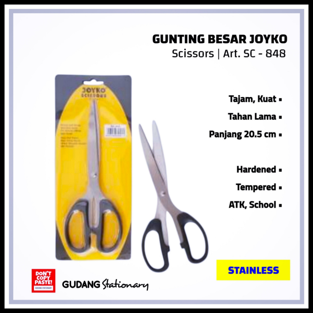 

Gunting Besar | Scissors Paper SC-848 JOYKO