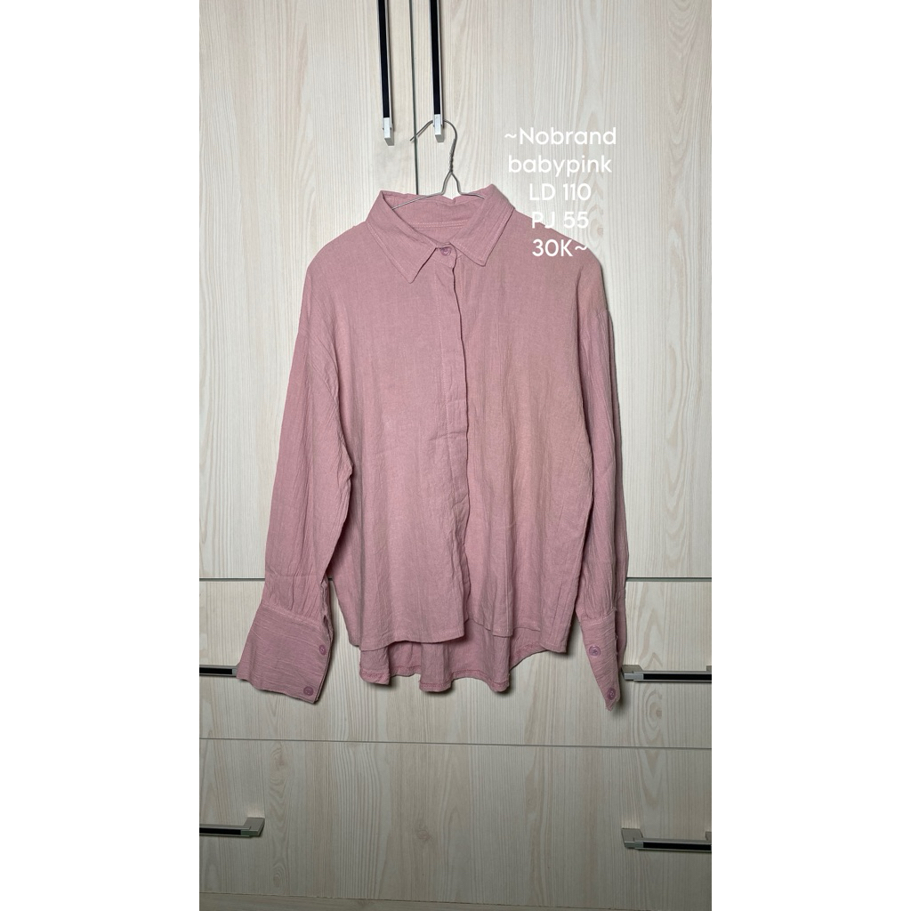 Kemeja pink / atasan wanita / blouse wanita pink