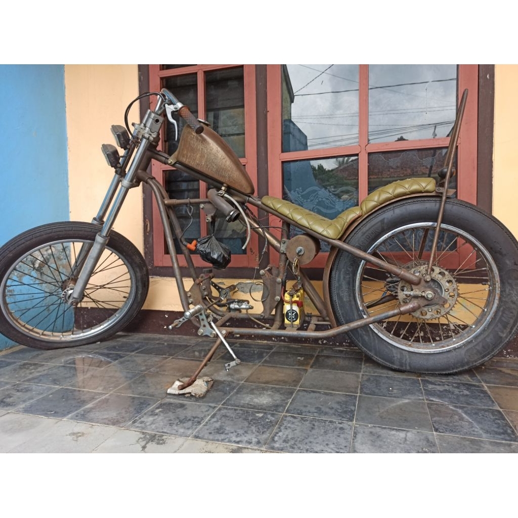 Frame set Chopper Scorpio tinggal naik mesin